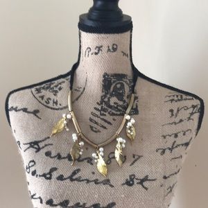 Gold leaf necklace